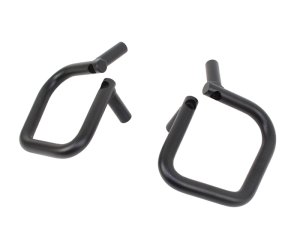 Jeep Wrangler JK Unlimited Grab Handles - Front + Rear - Fishbone Offroad - Steel, 4-Door Models Only - Black Textured - `07-`18